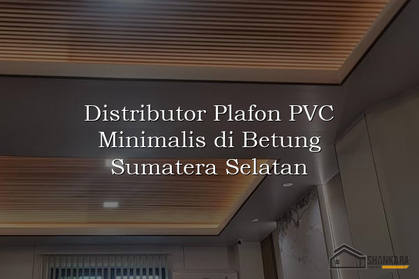 Distributor Plafon PVC Minimalis di Betung Sumatera Selatan