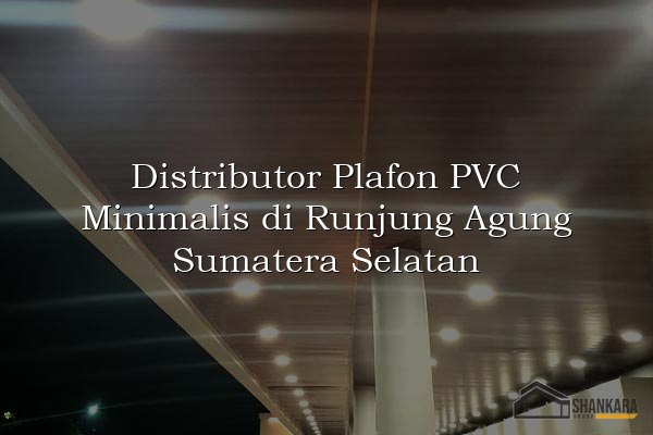 Distributor Plafon PVC Minimalis di Runjung Agung Sumatera Selatan
