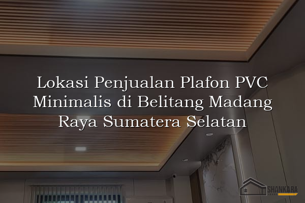Lokasi Penjualan Plafon PVC Minimalis di Belitang Madang Raya Sumatera Selatan