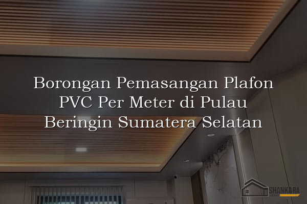 Borongan Pemasangan Plafon PVC Per Meter di Pulau Beringin Sumatera Selatan