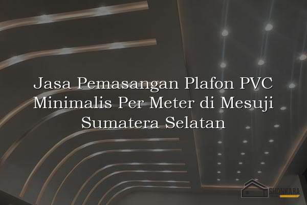 Jasa Pemasangan Plafon PVC Minimalis Per Meter di Mesuji Sumatera Selatan