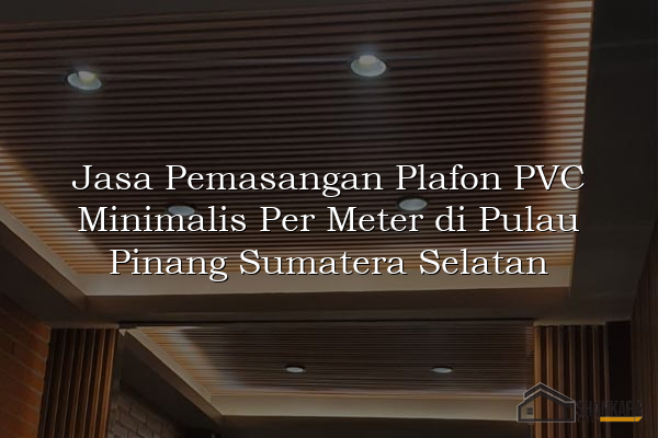 Jasa Pemasangan Plafon PVC Minimalis Per Meter di Pulau Pinang Sumatera Selatan