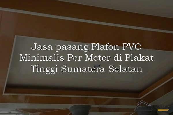Jasa pasang Plafon PVC Minimalis Per Meter di Plakat Tinggi Sumatera Selatan