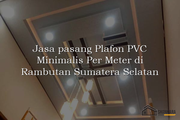 Jasa pasang Plafon PVC Minimalis Per Meter di Rambutan Sumatera Selatan