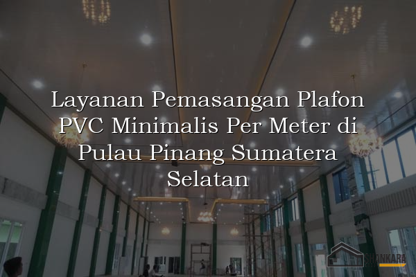 Layanan Pemasangan Plafon PVC Minimalis Per Meter di Pulau Pinang Sumatera Selatan