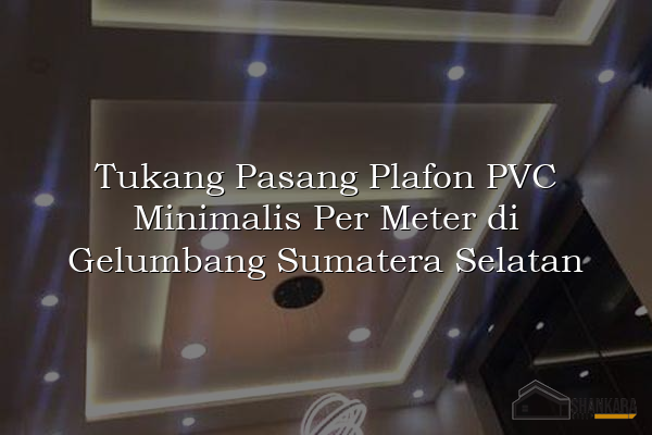 Tukang Pasang Plafon PVC Minimalis Per Meter di Gelumbang Sumatera Selatan