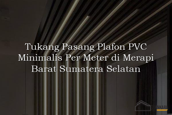 Tukang Pasang Plafon PVC Minimalis Per Meter di Merapi Barat Sumatera Selatan
