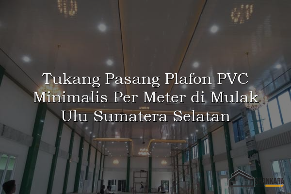 Tukang Pasang Plafon PVC Minimalis Per Meter di Mulak Ulu Sumatera Selatan