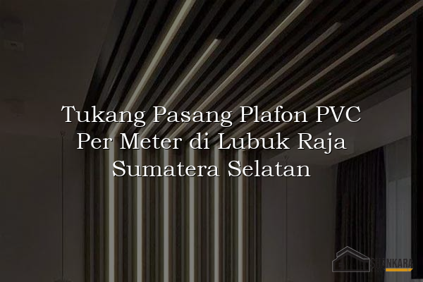 Tukang Pasang Plafon PVC Per Meter di Lubuk Raja Sumatera Selatan