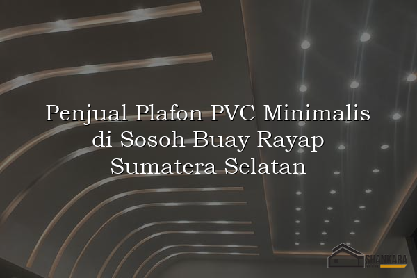 Penjual Plafon PVC Minimalis di Sosoh Buay Rayap Sumatera Selatan
