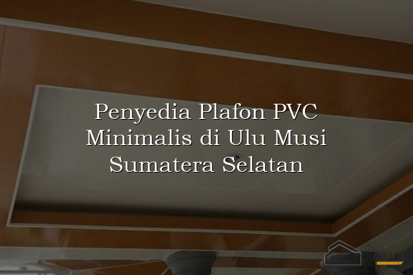 Penyedia Plafon PVC Minimalis di Ulu Musi Sumatera Selatan