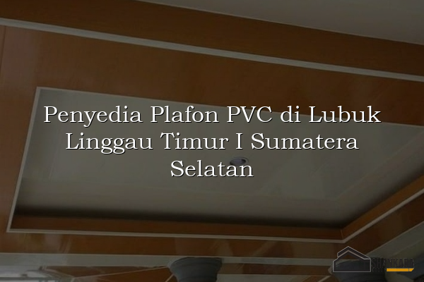 Penyedia Plafon PVC di Lubuk Linggau Timur I Sumatera Selatan