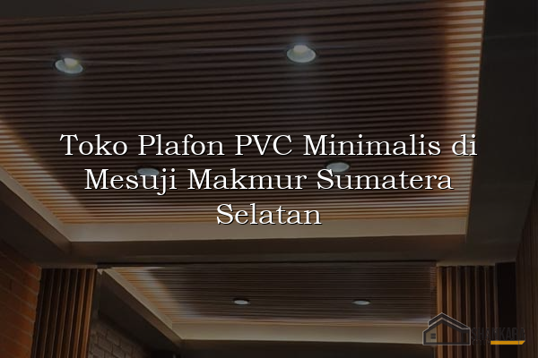 Toko Plafon PVC Minimalis di Mesuji Makmur Sumatera Selatan